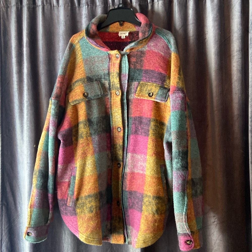 BiBi colorful fleece jacket